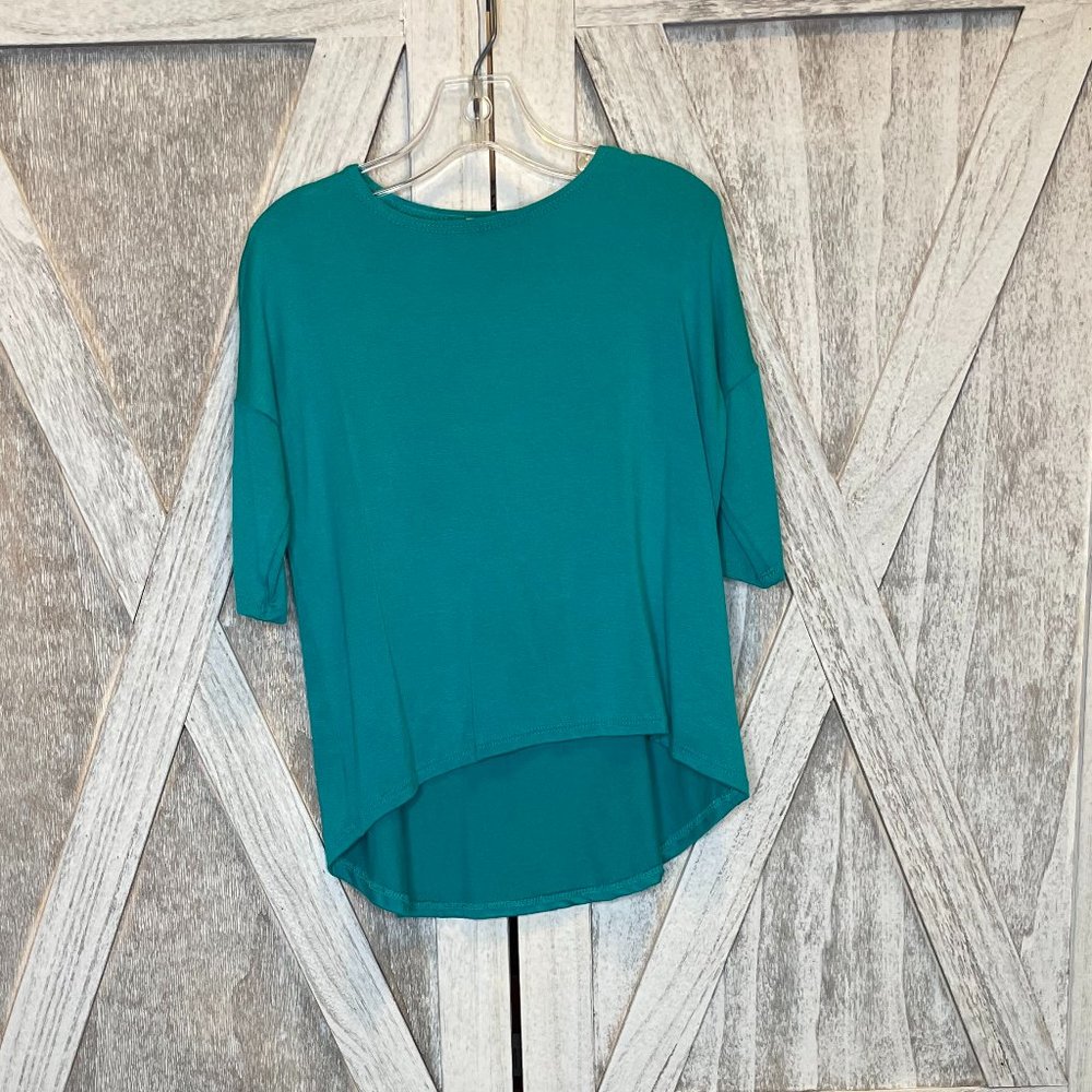 Toddler Deep Blue 3/4 Sleeve Top